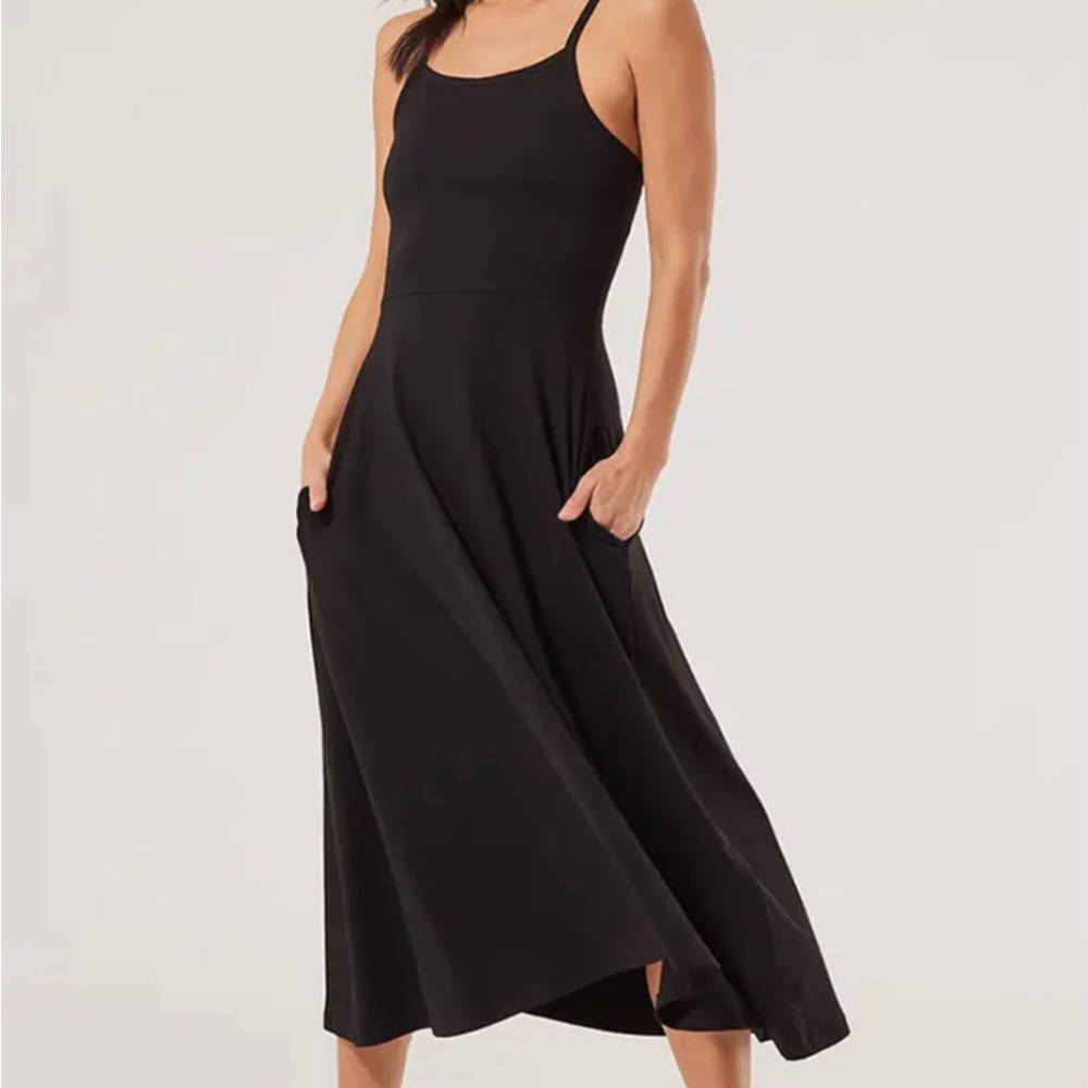 GUC- Pact Organic Cotton Midi Dress w Pockets size M